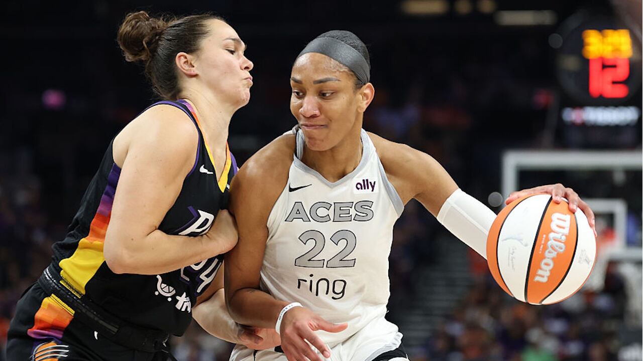 The Las Vegas Aces star (22) and four-time WNBA MVP was named Time magazine's 2025 athlete of the year