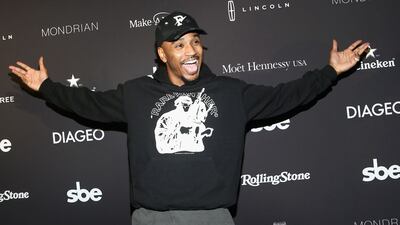WEST HOLLYWOOD, CA - OCTOBER 20: Trey Songz arrives at Taste of sbe Grand Dinner at Skybar at Mondrian Los Angeles with Rolling Stone to benefit Make A Wish on October 20, 2018 in West Hollywood, California. (Photo by Tommaso Boddi/Getty Images for sbe)